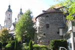 St. Gallen, round tower (1515), stone and plaster conservation