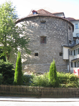 St. Gallen, round tower, plaster conservation