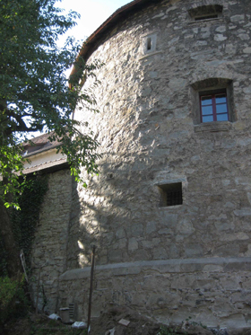 St. Gallen, round tower, plaster conservation