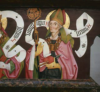 Churwalden, cath. Parish church, high altar in 1477 and features