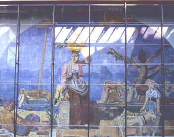 Mural transfer of a painting by Barraud