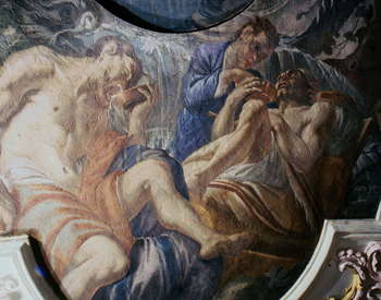 Restoration of ceiling paintings, Jesuit Church, Lucerne